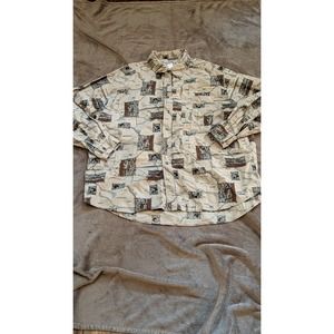 Vintage Wrangler Men's XXL Rugged Sequoia National Park Print Button Shirt